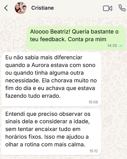 Feedback de mãe aluna no WhatsApp 03